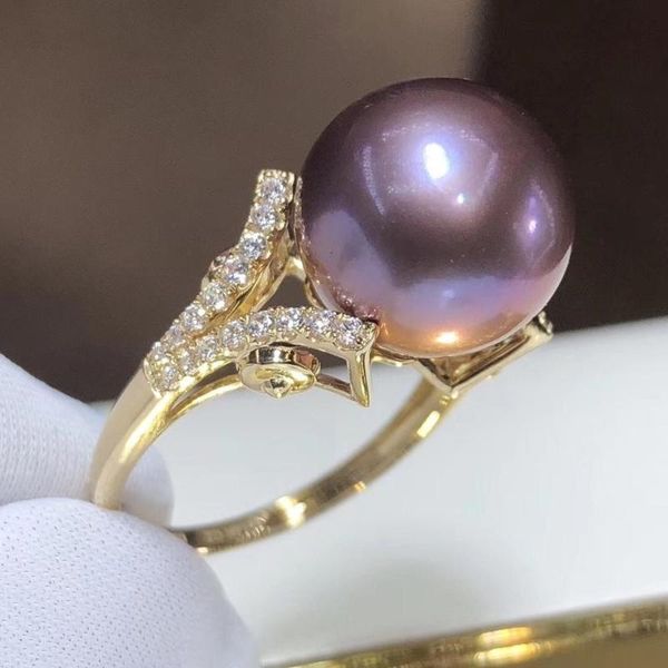 cluster rings d318 fine jewelry 18k yellow gold natural 12-13mm fresh water purple pearls for women, Golden;silver
cluster rings d318 fine jewelry 18k yellow gold natural 12-13mm fresh water purple pearls for women, Golden;silver
