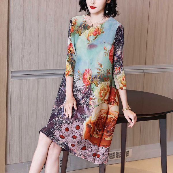 vanovich pluz size fashion women dress spring and summer round collar print casual clothing three quarter sleeve 210615, Black;gray
vanovich pluz size fashion women dress spring and summer round collar print casual clothing three quarter sleeve 210615, Black;gray