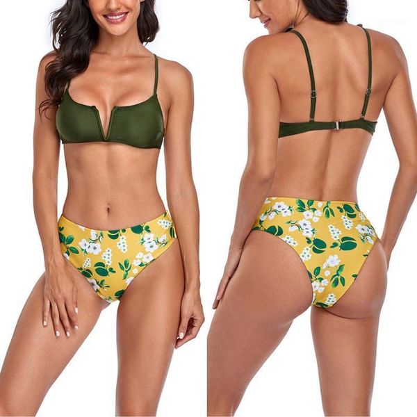 women's swimwear 2021 bikini set women print swimsuit push up plus size bathing suit beachwear biquini, White;black
women's swimwear 2021 bikini set women print swimsuit push up plus size bathing suit beachwear biquini, White;black