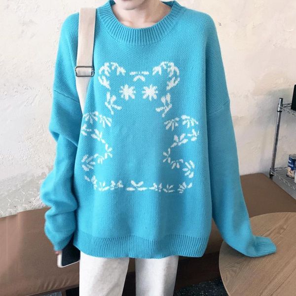 spring sweater women college style cartoon bear vintage loose round neck pullover casual man cotton women's sweaters, White;black
spring sweater women college style cartoon bear vintage loose round neck pullover casual man cotton women's sweaters, White;black