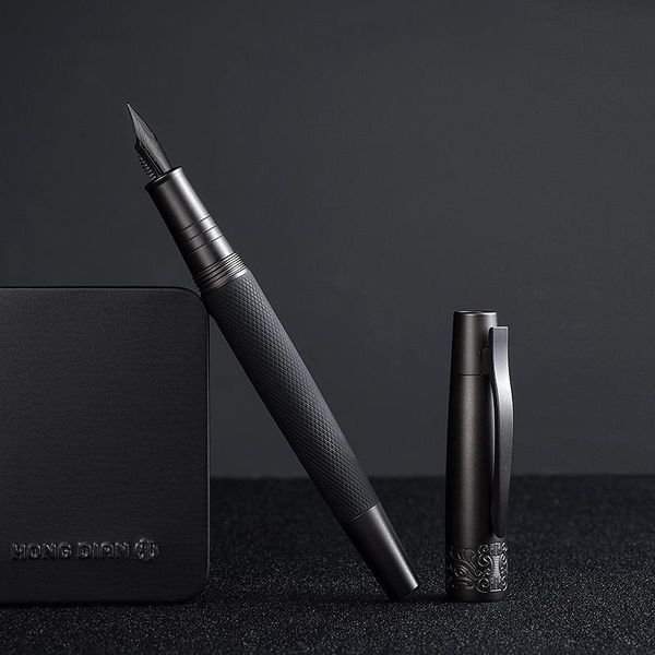 black metal fountain pen excellent business office titanium iraurita f nib ink pens writing gifts stationery school
black metal fountain pen excellent business office titanium iraurita f nib ink pens writing gifts stationery school