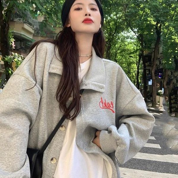 women's jackets 2021 early autumn fashion street style korean casual long coats for lady button up collar single breasted loose, Black;brown
women's jackets 2021 early autumn fashion street style korean casual long coats for lady button up collar single breasted loose, Black;brown