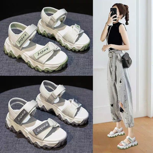 sandals summer female casual shoes fashion open toe women's sports thick-soled increased flat-soled non-slip beach, Black
sandals summer female casual shoes fashion open toe women's sports thick-soled increased flat-soled non-slip beach, Black