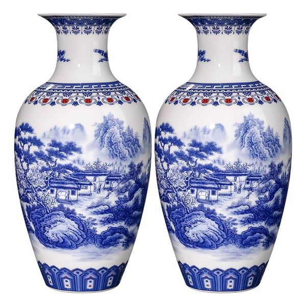 vases ceramics blue and white landscape pattern vase ornaments chinese living room wine cabinet antique eggshell home decor accessorie
vases ceramics blue and white landscape pattern vase ornaments chinese living room wine cabinet antique eggshell home decor accessorie