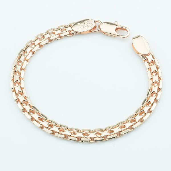 link, chain 1pcs 5mm bracelets men women 585 rose gold color jewelry 17cm-19cm, Black
link, chain 1pcs 5mm bracelets men women 585 rose gold color jewelry 17cm-19cm, Black