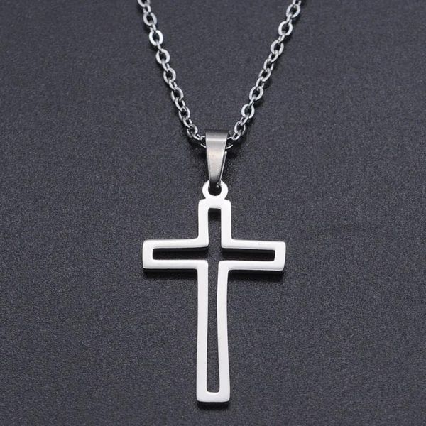 pendant necklaces cross stainless steel charm necklace for women accept oem order drop fashion jewelry dainty, Silver
pendant necklaces cross stainless steel charm necklace for women accept oem order drop fashion jewelry dainty, Silver