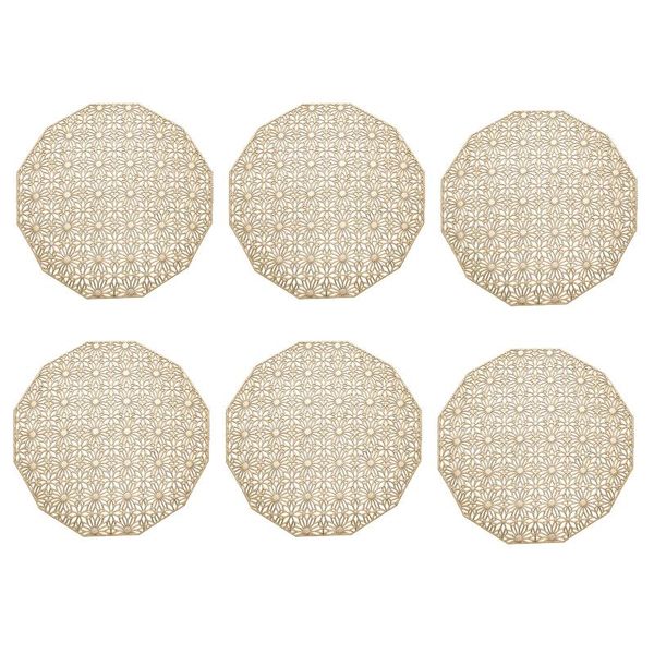 mats & pads 6pcs hollowed out placemats for dining table wipeable place mat holiday wedding dinner decoration gadget
mats & pads 6pcs hollowed out placemats for dining table wipeable place mat holiday wedding dinner decoration gadget