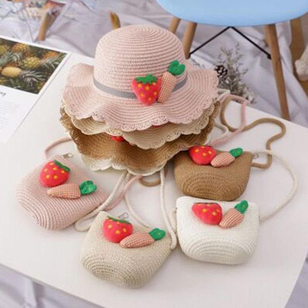 wide brim hats children's girls summer straw sun hat kids beach baby bag 2 piece set cute child sunshade cap visor, Blue;gray
wide brim hats children's girls summer straw sun hat kids beach baby bag 2 piece set cute child sunshade cap visor, Blue;gray