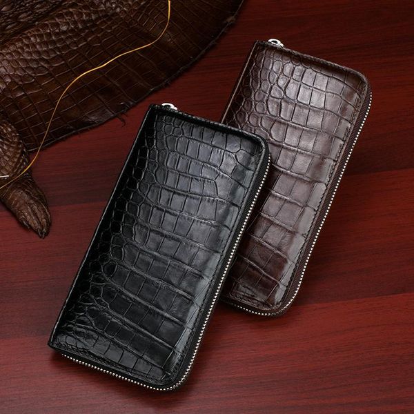 crocodile leather clutch wallet for man leisure business genuine real multifunction long fashion casual wallets, Red;black
crocodile leather clutch wallet for man leisure business genuine real multifunction long fashion casual wallets, Red;black