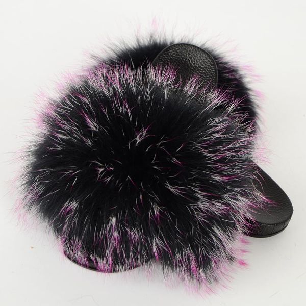 slippers women's slippers, cross-border fur full coverage, light soles, covered with raccoon fur, outer wear, Black
slippers women's slippers, cross-border fur full coverage, light soles, covered with raccoon fur, outer wear, Black