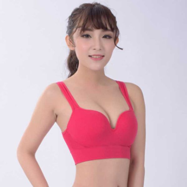 sports bra without steel ring gathered yoga sleep shockproof running women's traceless underwear vest bras, Red;black
sports bra without steel ring gathered yoga sleep shockproof running women's traceless underwear vest bras, Red;black