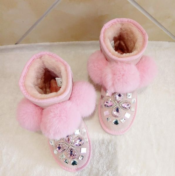 boots sweet pink big fur pompon snow gem rhinestone round toe thick sole woman warm plush winter crystal ankle, Black
boots sweet pink big fur pompon snow gem rhinestone round toe thick sole woman warm plush winter crystal ankle, Black