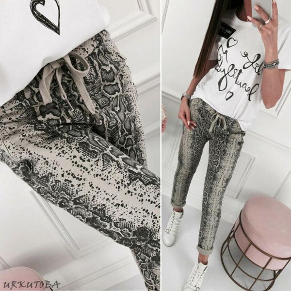 women's pants & capris fashion women snake python print high waist stretch slim pencil long pant trousers, Black;white
women's pants & capris fashion women snake python print high waist stretch slim pencil long pant trousers, Black;white