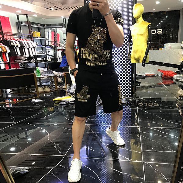 men's tracksuits verão homens terno moda coreana guarda manga curta shorts masculino 63dz, Gray
men's tracksuits verão homens terno moda coreana guarda manga curta shorts masculino 63dz, Gray