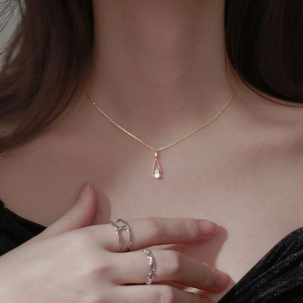 chains silver color bright zircon simple water drop shape necklace long chain link for women wedding fashion jewelry birthday gift
chains silver color bright zircon simple water drop shape necklace long chain link for women wedding fashion jewelry birthday gift