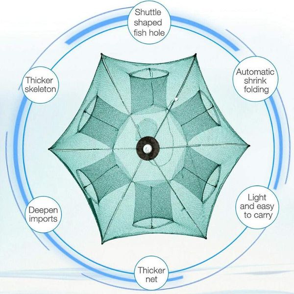 automatic fishing net, shrimp cage, nylon folding crab cast 6/10/16/24 holes accessories
automatic fishing net, shrimp cage, nylon folding crab cast 6/10/16/24 holes accessories