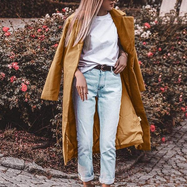 women's wool & blends women faux thin coat open stitch fashion ladies slim long casual pure color cardigan outwear coats, Black
women's wool & blends women faux thin coat open stitch fashion ladies slim long casual pure color cardigan outwear coats, Black