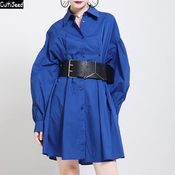 cultiseed women blue shirts dress female single breasted lantern sleeve loose ladies office work party dresses casual, Black;gray
cultiseed women blue shirts dress female single breasted lantern sleeve loose ladies office work party dresses casual, Black;gray
