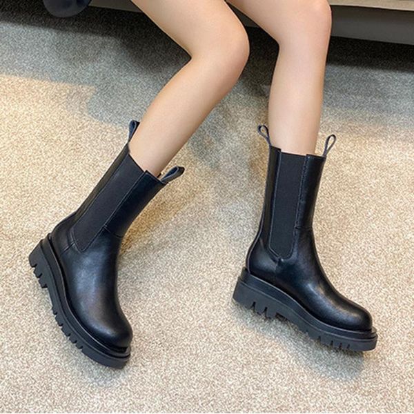 boots real leather stovepipe women botas mujer mid-calf chunky heels booties 2021 ins celebrity elastic sew platform shoes, Black
boots real leather stovepipe women botas mujer mid-calf chunky heels booties 2021 ins celebrity elastic sew platform shoes, Black