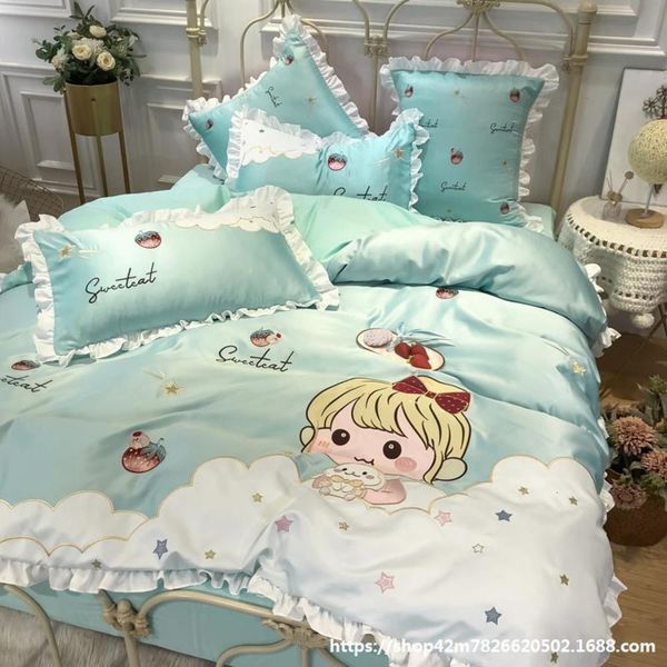 small fresh pure cotton four piece set 100 skin princess girl heart cute cartoon summer bedding
small fresh pure cotton four piece set 100 skin princess girl heart cute cartoon summer bedding