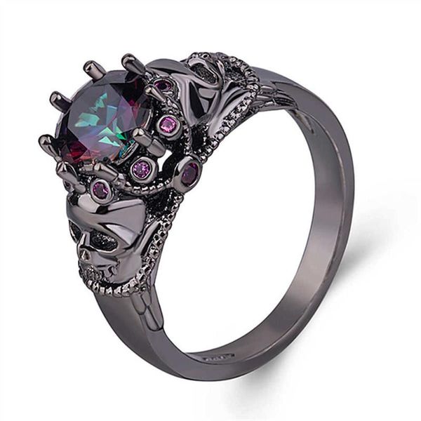 wedding rings european and american jewelry cross border creative personality skull ring seven color stone zircon punk, Slivery;golden
wedding rings european and american jewelry cross border creative personality skull ring seven color stone zircon punk, Slivery;golden