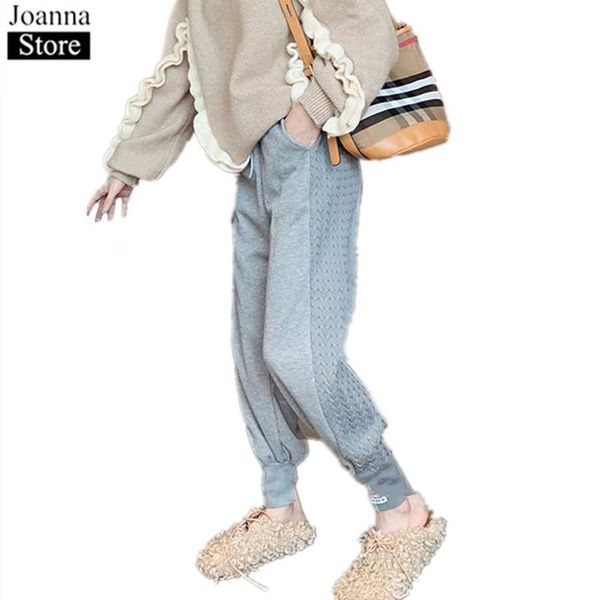 women's pants & capris spring splice sweatpants women high waist pockets loose harem autumn black plus size casual drawstring trousers, Black;white
women's pants & capris spring splice sweatpants women high waist pockets loose harem autumn black plus size casual drawstring trousers, Black;white