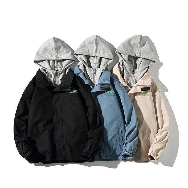 men's jackets autumn hooded coats loose casual zipper fake-two piece male japanese fashion jacket mens clothing outerwear 5xl, Black;brown
men's jackets autumn hooded coats loose casual zipper fake-two piece male japanese fashion jacket mens clothing outerwear 5xl, Black;brown