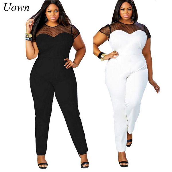 women's jumpsuits & rompers 2021 womens plus size summer casual overalls mesh patchwork bodycon playsuits long pant ladies bodysuits 4x, Black;white
women's jumpsuits & rompers 2021 womens plus size summer casual overalls mesh patchwork bodycon playsuits long pant ladies bodysuits 4x, Black;white