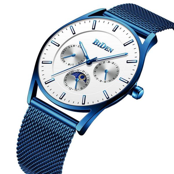 wristwatches business multifuction quartz wristwatch for men mesh band multifunction watch relogio masculino casual clock gifts, Slivery;brown
wristwatches business multifuction quartz wristwatch for men mesh band multifunction watch relogio masculino casual clock gifts, Slivery;brown