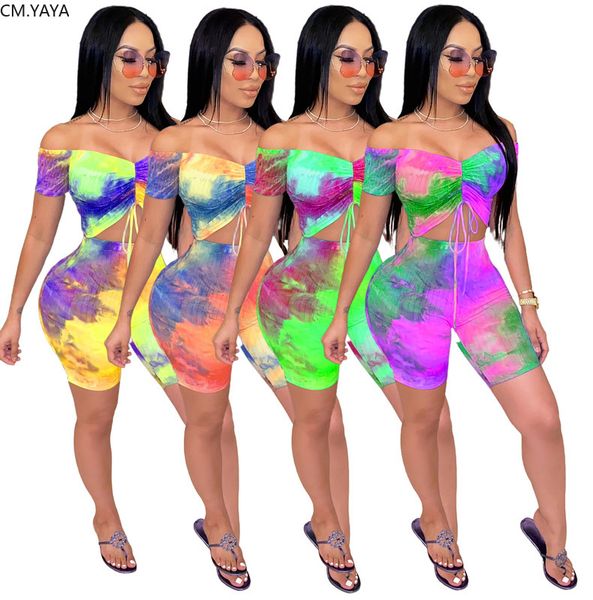 women tie dye print knitted off shoulder crop knee length legging joggers suit two piece set sport trasuit outfitby air, White
women tie dye print knitted off shoulder crop knee length legging joggers suit two piece set sport trasuit outfitby air, White