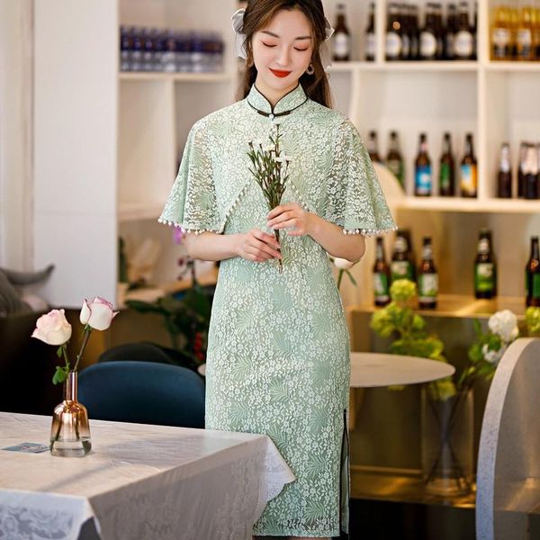 ethnic clothing green lace shawl female cheongsam sleeveless party prom dress sheath print floral vintage qipao chinese style vestidos, Red
ethnic clothing green lace shawl female cheongsam sleeveless party prom dress sheath print floral vintage qipao chinese style vestidos, Red