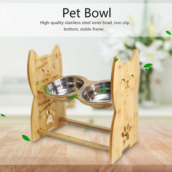 pet cat double bowls dog water feeder ceramic dish bowl bamboo rack cats feeding dishes dogs drink supplies #1 & feeders
pet cat double bowls dog water feeder ceramic dish bowl bamboo rack cats feeding dishes dogs drink supplies #1 & feeders