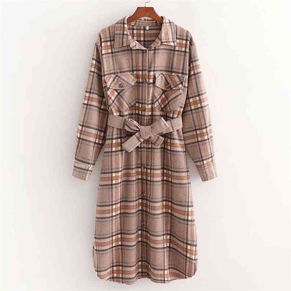 women autumn plaid wool blends coats long sleeve sashes bow tie female elegant slim casual outerwear overcoat clothes 210513, Black
women autumn plaid wool blends coats long sleeve sashes bow tie female elegant slim casual outerwear overcoat clothes 210513, Black