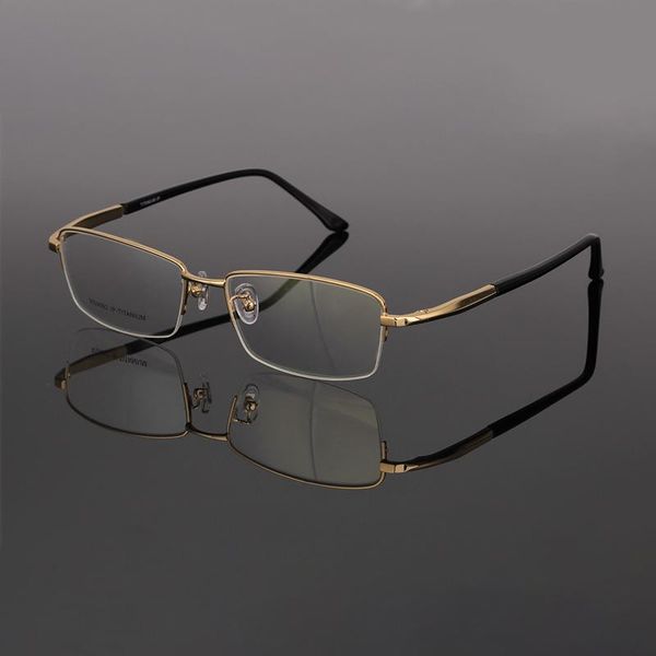 fashion sunglasses frames business eyeglass for men half rim titanium glasses frame without the prescription rs-9092, Black
fashion sunglasses frames business eyeglass for men half rim titanium glasses frame without the prescription rs-9092, Black