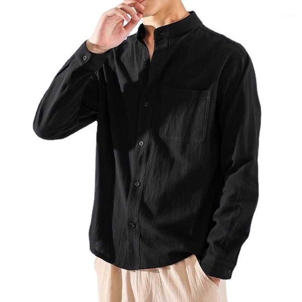 men's casual shirts linen men long sleeve japanese vintage loose large size coat cotton-linen 2021 fashion, White;black
men's casual shirts linen men long sleeve japanese vintage loose large size coat cotton-linen 2021 fashion, White;black