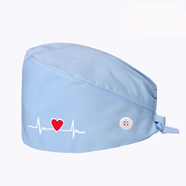 new heart shape embroidery nurse hat for women with buttons beauty salon pharmacy bonnet caps lab pet doctor surgicals cap, Blue;gray
new heart shape embroidery nurse hat for women with buttons beauty salon pharmacy bonnet caps lab pet doctor surgicals cap, Blue;gray