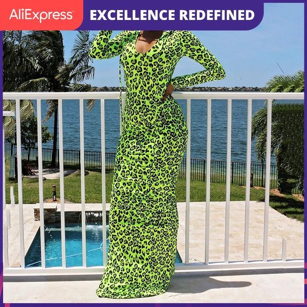 casual dresses 2021 trendy lady green leopard print long dress spring autumn sleeve u neck slim vestidos with hat party club clothing, Black;gray
casual dresses 2021 trendy lady green leopard print long dress spring autumn sleeve u neck slim vestidos with hat party club clothing, Black;gray
