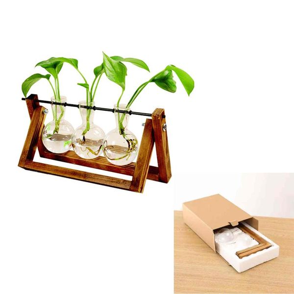 vases drop with carton package terrarium creative hydroponic plant transparent vase wooden frame
vases drop with carton package terrarium creative hydroponic plant transparent vase wooden frame
