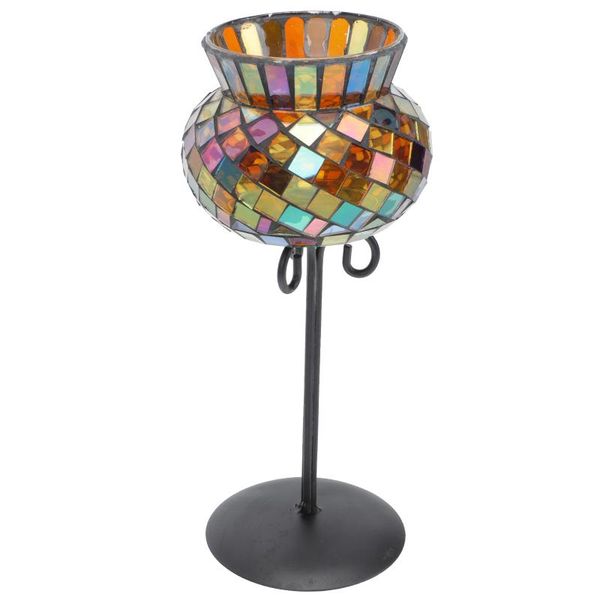 candle holders 1pc decorative metal glass design holder home dining table adorn