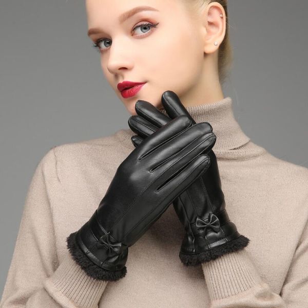 five fingers gloves women ladies winter warm driving leather with bow knot coral fleece lining cycling motorcycle riding glove outdoor sport, Blue;gray
five fingers gloves women ladies winter warm driving leather with bow knot coral fleece lining cycling motorcycle riding glove outdoor sport, Blue;gray