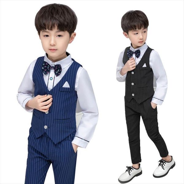striped formal boys wedding suits vest pants dress children party outfits blue elegant kids school costumes classic clothes, Black
striped formal boys wedding suits vest pants dress children party outfits blue elegant kids school costumes classic clothes, Black