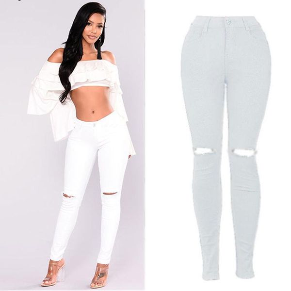 women's jeans slim 2021 casual hole cool high waist elastic street harajuku style skinny ladies, Blue
women's jeans slim 2021 casual hole cool high waist elastic street harajuku style skinny ladies, Blue