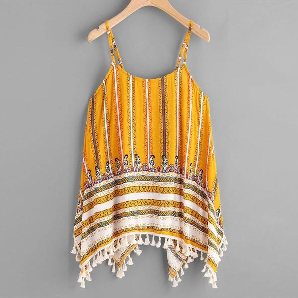 women's blouses & shirts women sleeveless print tassel hem blouse crop vest tank cami t shirt, White
women's blouses & shirts women sleeveless print tassel hem blouse crop vest tank cami t shirt, White