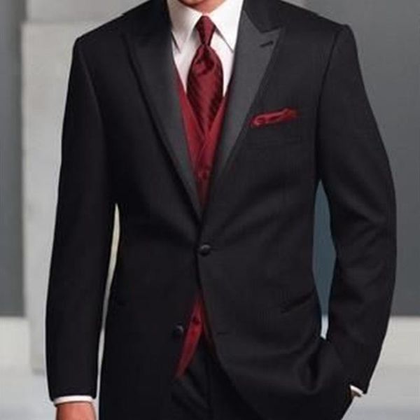 men's suits & blazers fashion luxuary black suit with red vest slim fit groomsmen tuxedo for wedding dinner party male clothing (jacket, White;black
men's suits & blazers fashion luxuary black suit with red vest slim fit groomsmen tuxedo for wedding dinner party male clothing (jacket, White;black