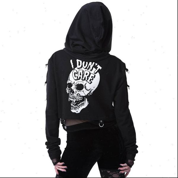 streetwear hooded cropped gothic womens sweatshirts skull printed black loose short mesh patchwork
streetwear hooded cropped gothic womens sweatshirts skull printed black loose short mesh patchwork