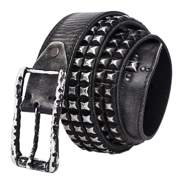 retro genuine leather belt luxury thick rivet belts men vintage wide jeans ceinture black waist, Black;brown
retro genuine leather belt luxury thick rivet belts men vintage wide jeans ceinture black waist, Black;brown