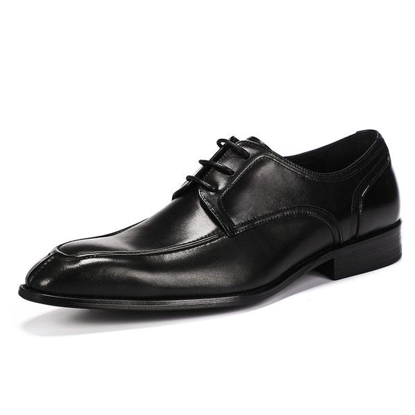dress shoes 23115 plus size leather lace-up business formal wear round head breathable stitching men's, Black
dress shoes 23115 plus size leather lace-up business formal wear round head breathable stitching men's, Black