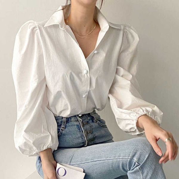 mozuleva women spring summer blouse shirts puff sleeve fashionable vintage elegant korean style wild lady 210706, White
mozuleva women spring summer blouse shirts puff sleeve fashionable vintage elegant korean style wild lady 210706, White
