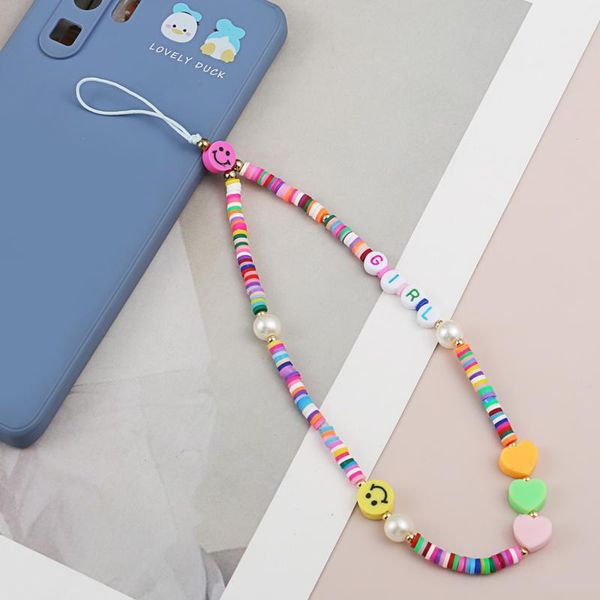 keychains mobile phone strap lanyard accessory rope soft pottery colorful smiling heart pearl for women girl cellphone hanging cord gifts, Silver
keychains mobile phone strap lanyard accessory rope soft pottery colorful smiling heart pearl for women girl cellphone hanging cord gifts, Silver