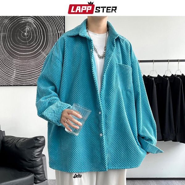 men's casual shirts lappster men solid long sleeve vintage shirt 2021 mens corduroy harajuku korean male designer oversized baggy 5xl, White;black
men's casual shirts lappster men solid long sleeve vintage shirt 2021 mens corduroy harajuku korean male designer oversized baggy 5xl, White;black